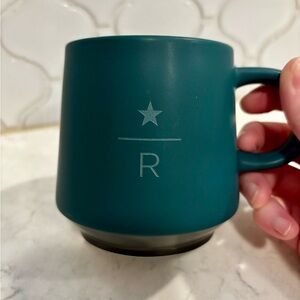 Teal Blue Starbucks Reserve 12oz mug